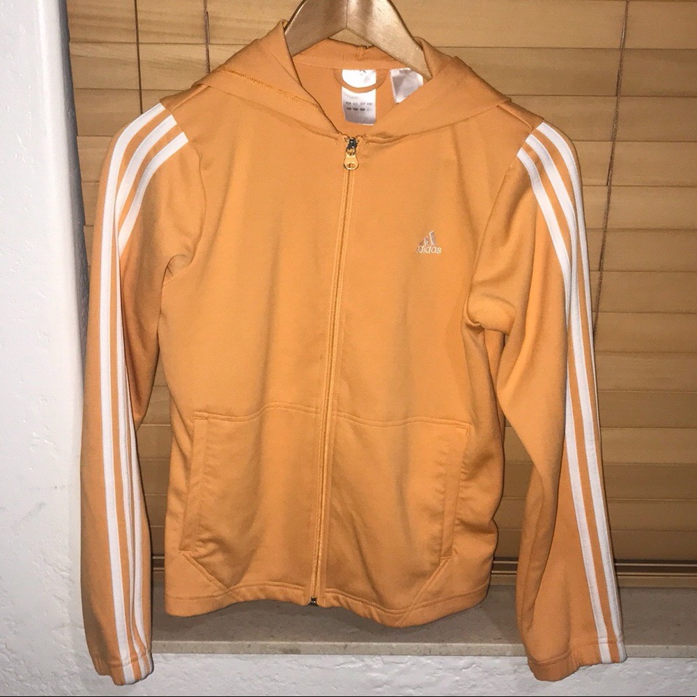Baby orange climalite adidas track jacket